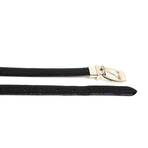Ralph Lauren BROWN BLACK LEATHER 3/4"Wd SNAKE PRINT RVRSBL DRESS BELT Sz M (4B - Picture 16 of 16